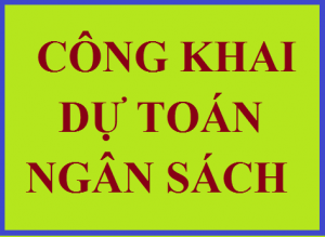 PHƯỜNG THẮNG LỢI CÔNG KHAI DỰ TOÁN NĂM 2024